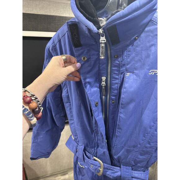 Spyder ski Purple/Blue jumpsuit women Size 8 - Picture 3 of 16